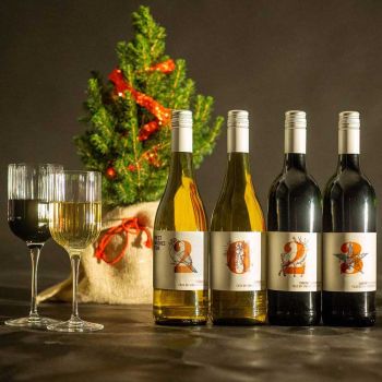 Personalisierter Wein - Quartett Xmas