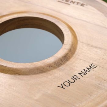 Valiente XL Eiskübel klassisch Mit personalisierter Holztischplatte - Schwarz