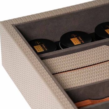 Pinetti Leder Schuhputzset Box
