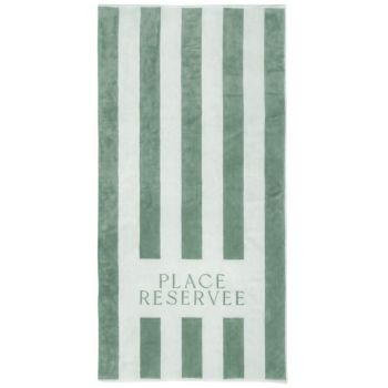 Place Reservee Classic Beach Towel - Eucalyptus Green