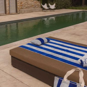 Place Reservee Classic Beach Towel - Mykonos Blue