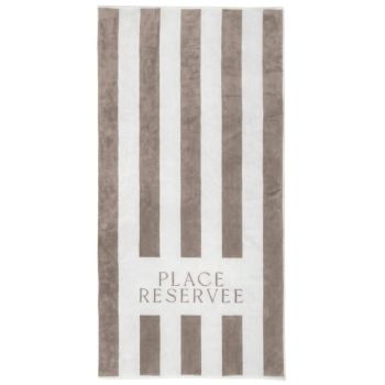 Place Reservee Classic Beach Towel - Sand Beige