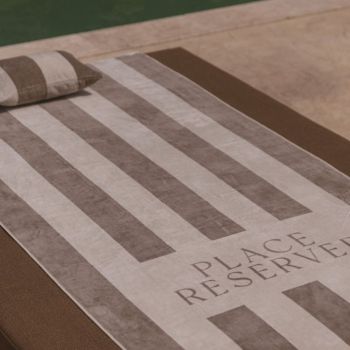 Place Reservee Klassisches Strandtuch - Sandbeige