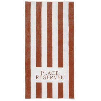 Place Reservee Classic Beach Towel - Tan Brown