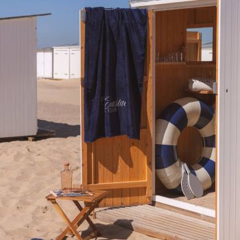 Place Reservee Die Club Kollektion Strandtuch - Marineblau