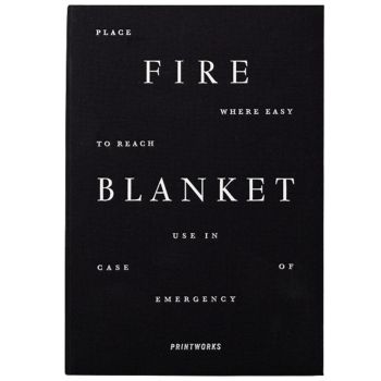Printworks Fire Blanket - Black