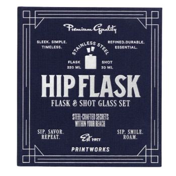 Printworks The Essentials: Hip Flask - Dark Blue