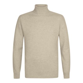 Profuomo Wool Cashmere Rollneck - Light Beige