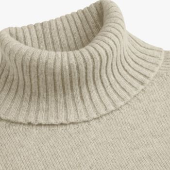 Profuomo Wool Cashmere Rollneck - Light Beige