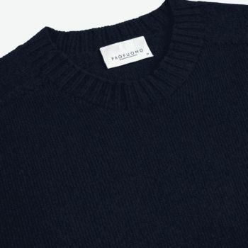 Profuomo Wool Cashmere Pullover - Navy