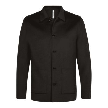 Profuomo Wool Overshirt - Dark Brown