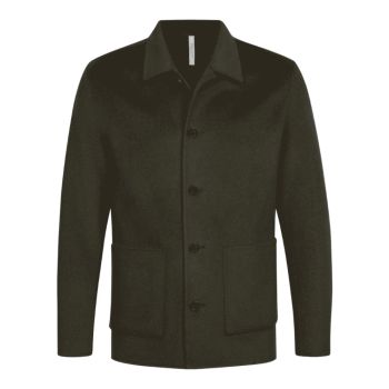 Profuomo Wool Overshirt - Dark Green