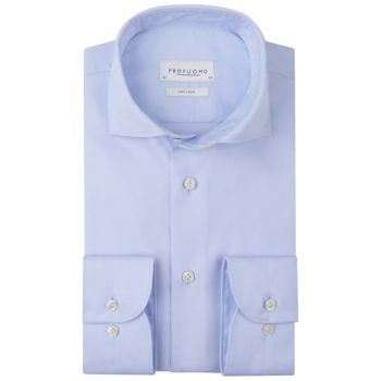 Profuomo Fine Twill Shirt - Light Blue