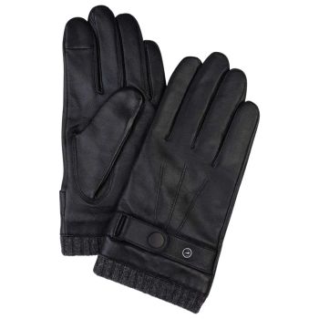 Profuomo Cuffed Nappa-Lederhandschuhe - Schwarz