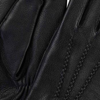 Profuomo Hertenleren Handschoenen - Zwart