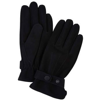 Profuomo Nubukleder Handschuhe - Schwarz