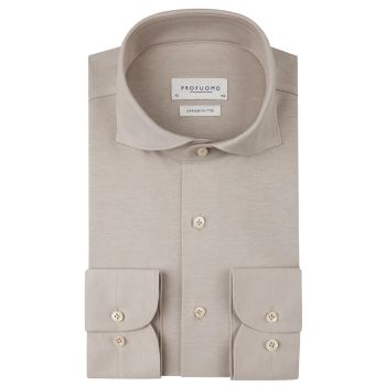 Profuomo Japanisches Gestricktes Hemd - Beige
