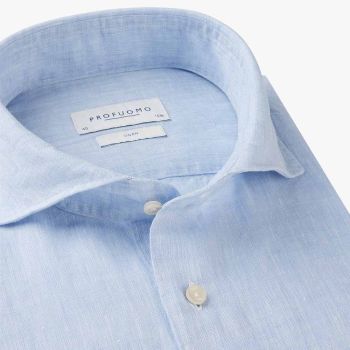 Profuomo Leinenhemd - Blau
