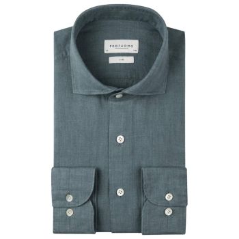 Profuomo Leinenhemd - Grau