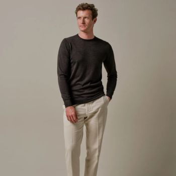 Profuomo Merino Woolen Pullover - Brown