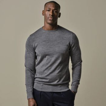 Profuomo Merino Woolen Pullover - Grey