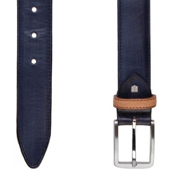 Profuomo Ledergürtel - Marineblau