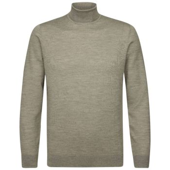 Profuomo Pull À Col Roulé En Laine Mérinos - Vert