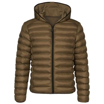 Profuomo wendbare Bomberjacke aus Ecodown - Taupe
