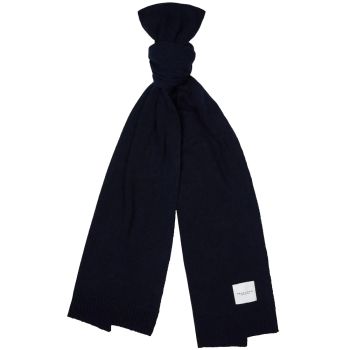 Profuomo gestrickte Schal aus Wolle und Kaschmir - Marineblau
