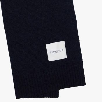 Profuomo gestrickte Schal aus Wolle und Kaschmir - Marineblau