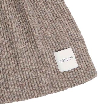 Profuomo Gestrickter Schal aus Donegal-Wolle - Grau