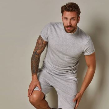 Profuomo Kurzärmeliger Pullover - Grau