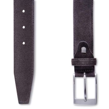 Profuomo Gürtel Aus Veloursleder - Braun