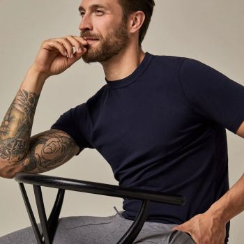 Profuomo T-shirt - Marineblau