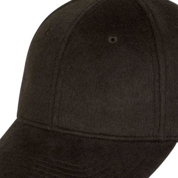 Profuomo Wool Baseball Cap - Dark Brown