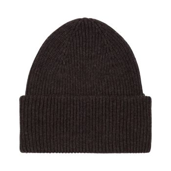 Profuomo Wool Beanie Dark Brown