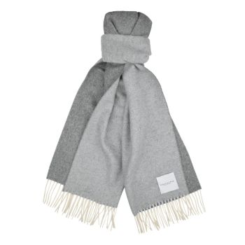 Profuomo Wool Scarf Double Grey