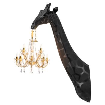 Qeeboo Giraffe In Love Wall Lamp - Black