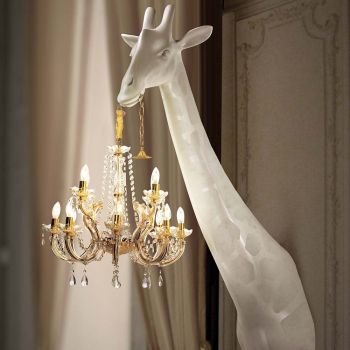 Qeeboo Giraffe Wandlampe - Weiß