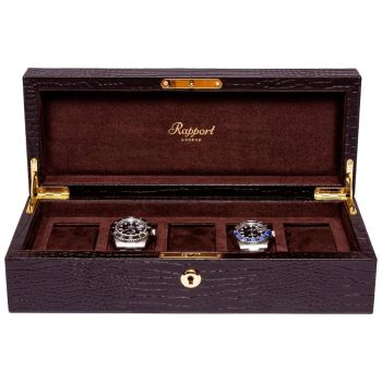 Rapport London Brompton Five Watch Box - Brown