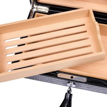 Rapport London 50 Cigar Humidor - Black