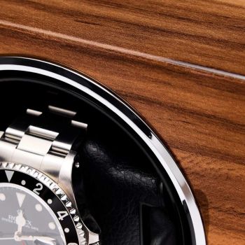 Rapport London Evo Single Watch Winder - Walnut