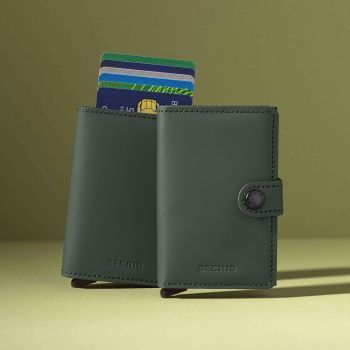 Secrid Miniwallet Matte - Grün & Schwarz