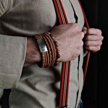 Steel & Barnett Bonacci-Armband - Kamel