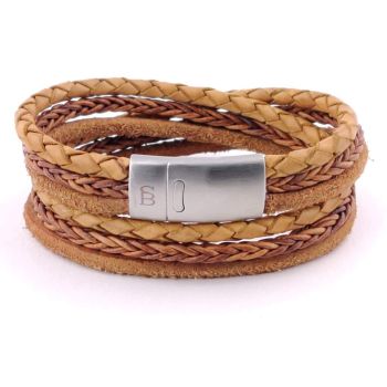 Steel & Barnett bonacci bracelet camel