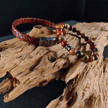 Steel & Barnett Riley-Armband - Karamell