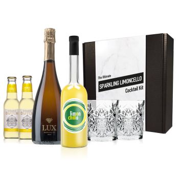 The Ultimate Sparkling Limoncello Cocktail Kit -Limonchillo Limoncello Shooter Gift Box 