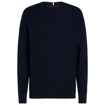 Tommy Hilfiger Basketweave Knitted Pullover - Navy