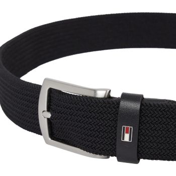 Tommy Hilfiger Elastischer geflochtener Gürtel - Schwarz
