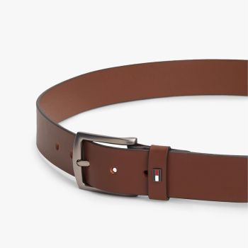 Tommy Hilfiger Denton Leather Belt - Cognac